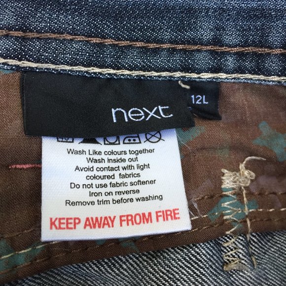 Next "The Boyfriend" wide leg low rise jeans - size 12L Euro/8 US - Picture 4 of 9